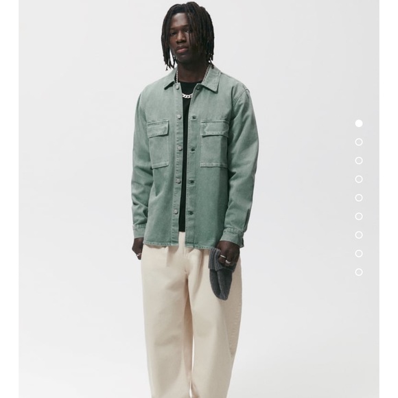 Men Zara WASHED OVERSHIRT - Picture 2 of 4